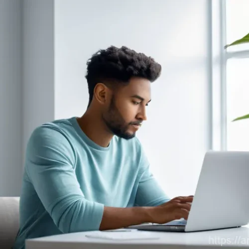 색채에 대한 감정적 반응의 개인 차이 - **Prompt 1: The Subtle Shift of Mood in a Workspace**
    A full-body shot of an individual, approxi...